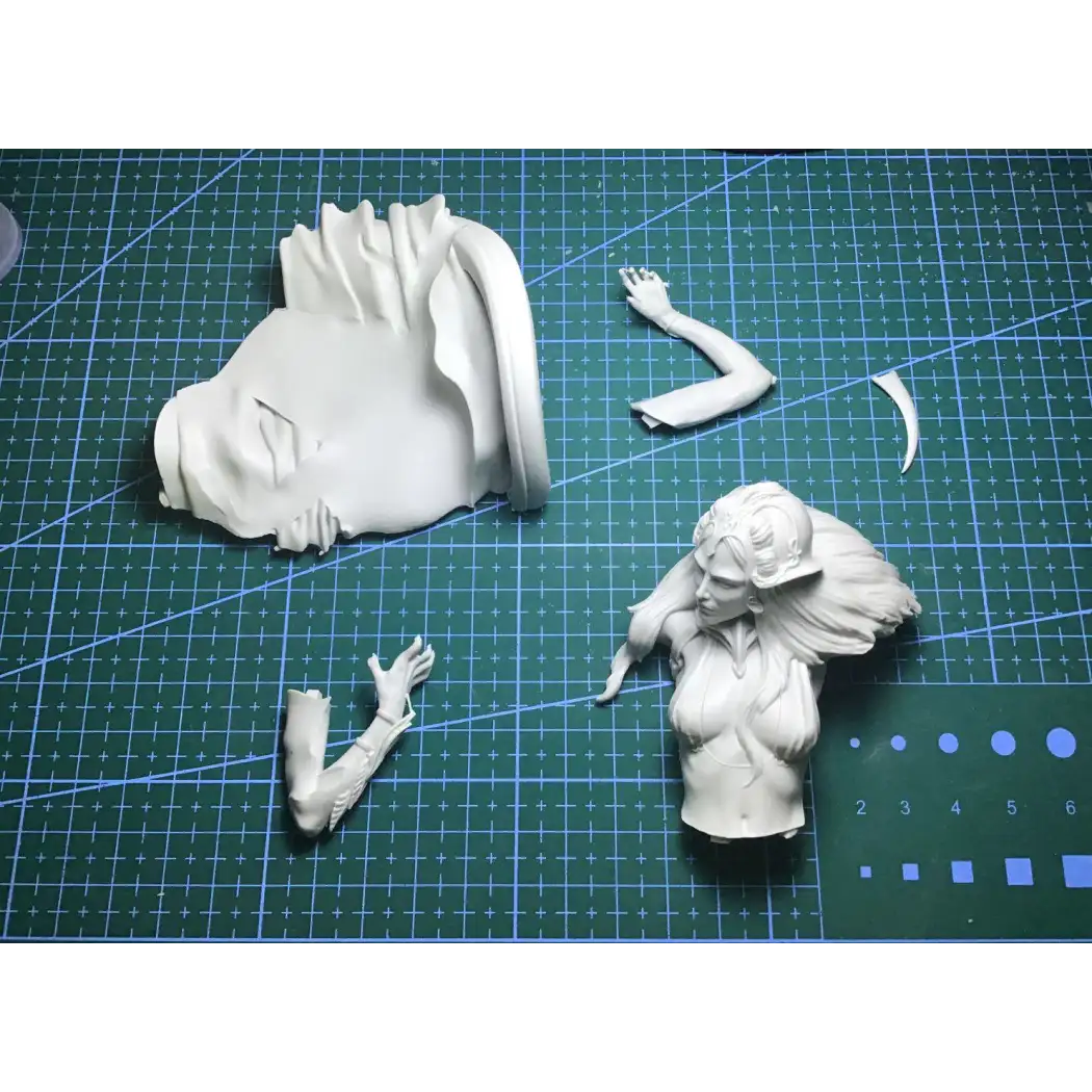 1/10 BUST Resin Model Kit Beautiful Girl Queen Princess Fantasy Unpainted - Model-Fan-Store