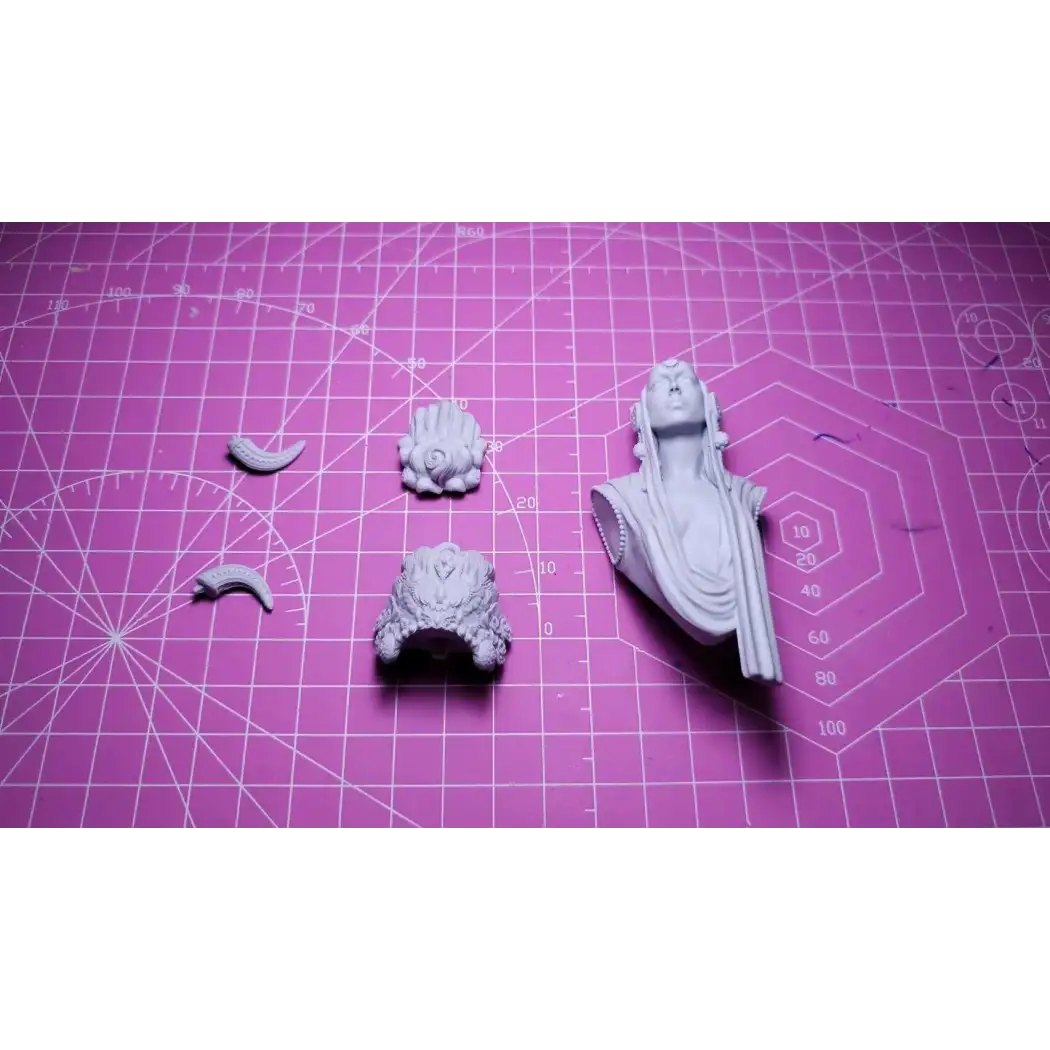 1/10 BUST Resin Model Kit Beautiful Girl Queen Princess Unpainted - Model-Fan-Store
