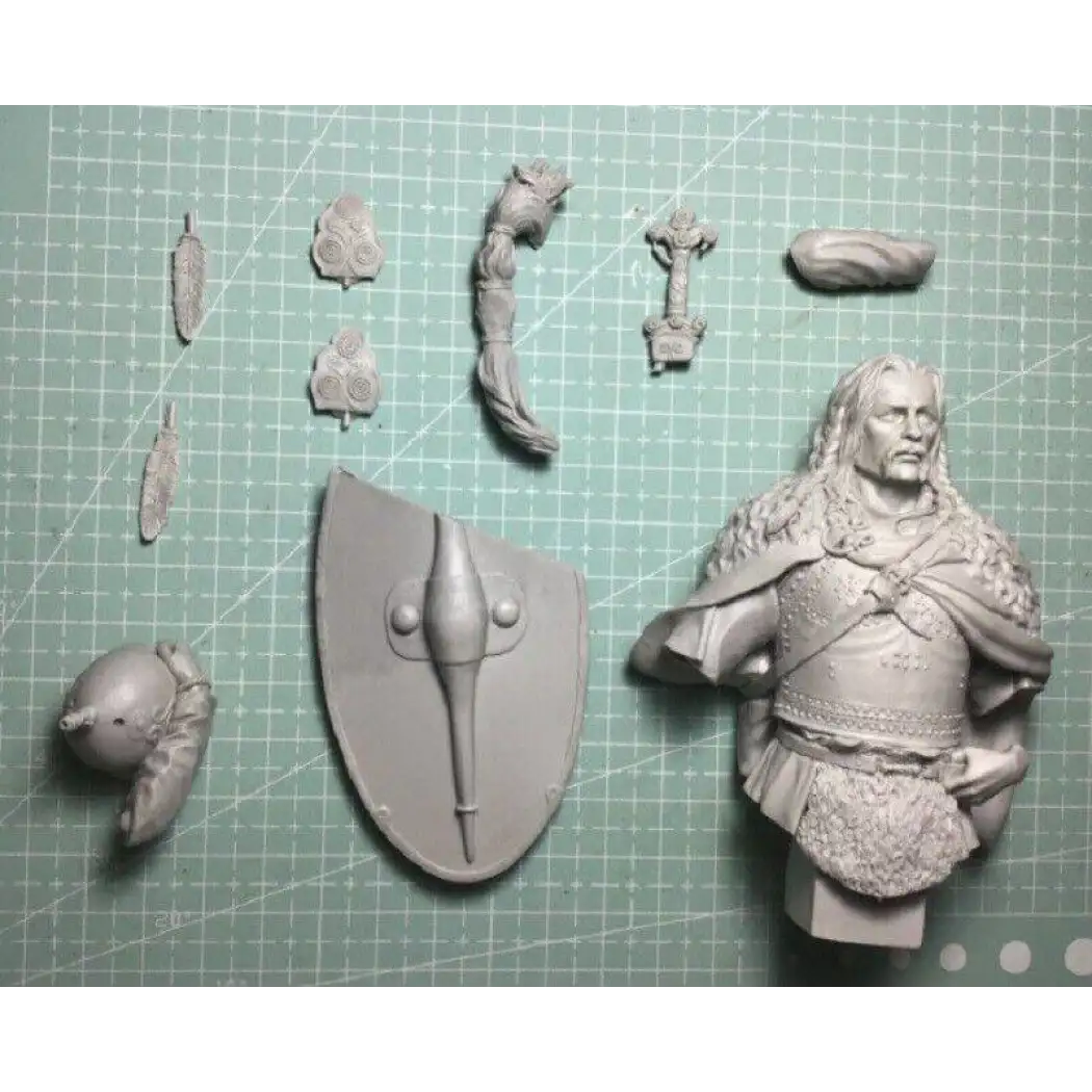1/12 BUST Resin Model Kit Chief Celtic Tribe Warrior Barbarian Unpainted - Model-Fan-Store