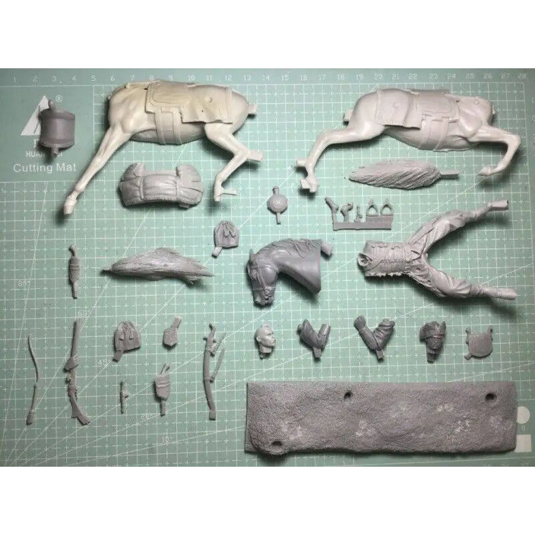 1/24 Resin Model Kit Cossack Taras Bulba Warrior Horseman Unpainted - Model-Fan-Store