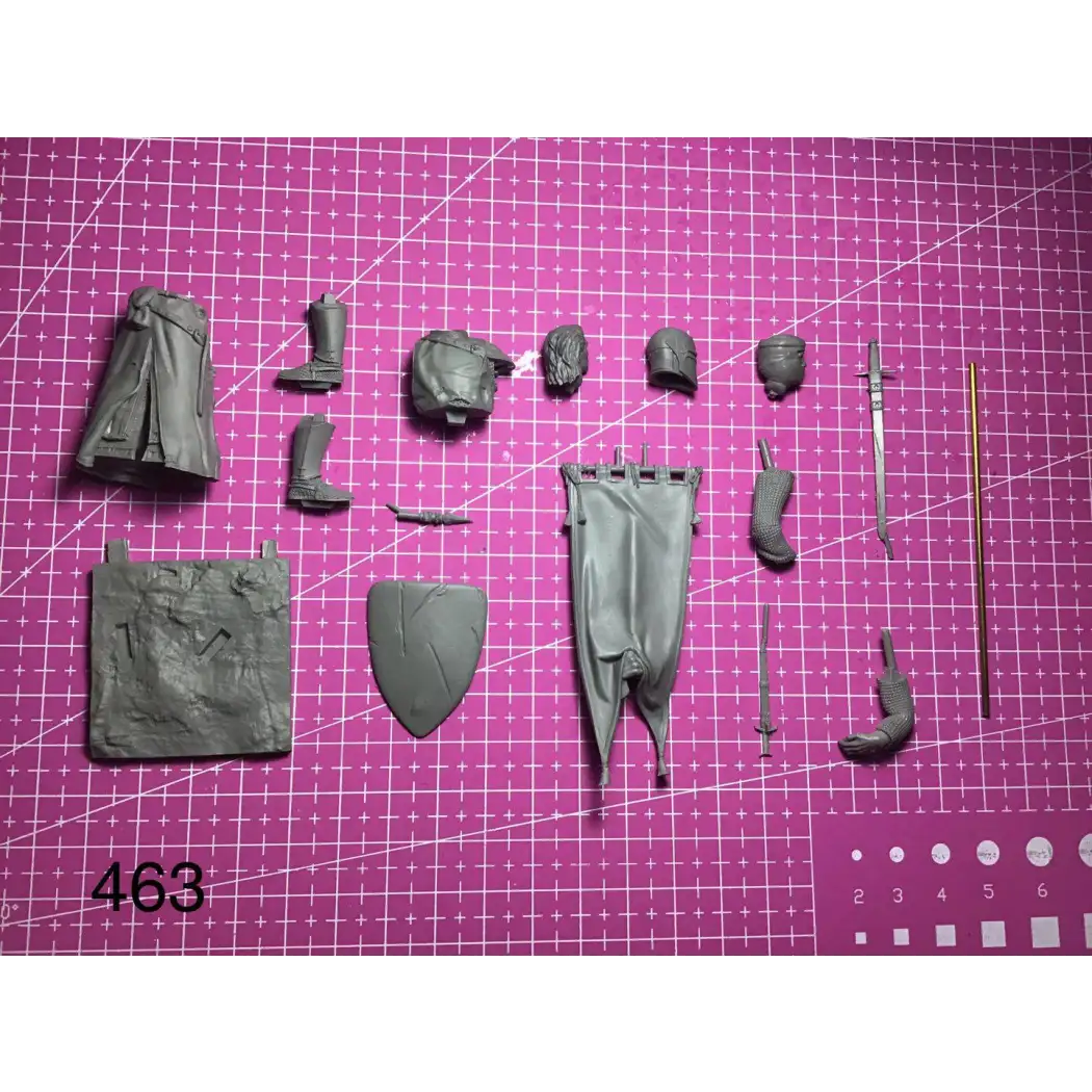 1/24 Resin Model Kit European Medieval Knight Crusader Unpainted - Model-Fan-Store