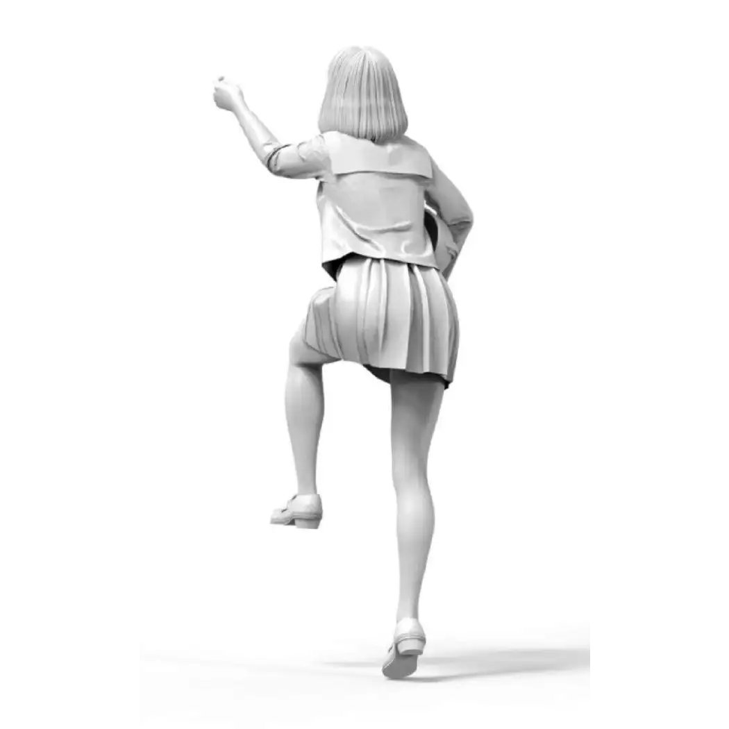 1/24 Resin Model Kit Modern Asian Beautiful Girl Engineer Anime Unpainted - Model-Fan-Store