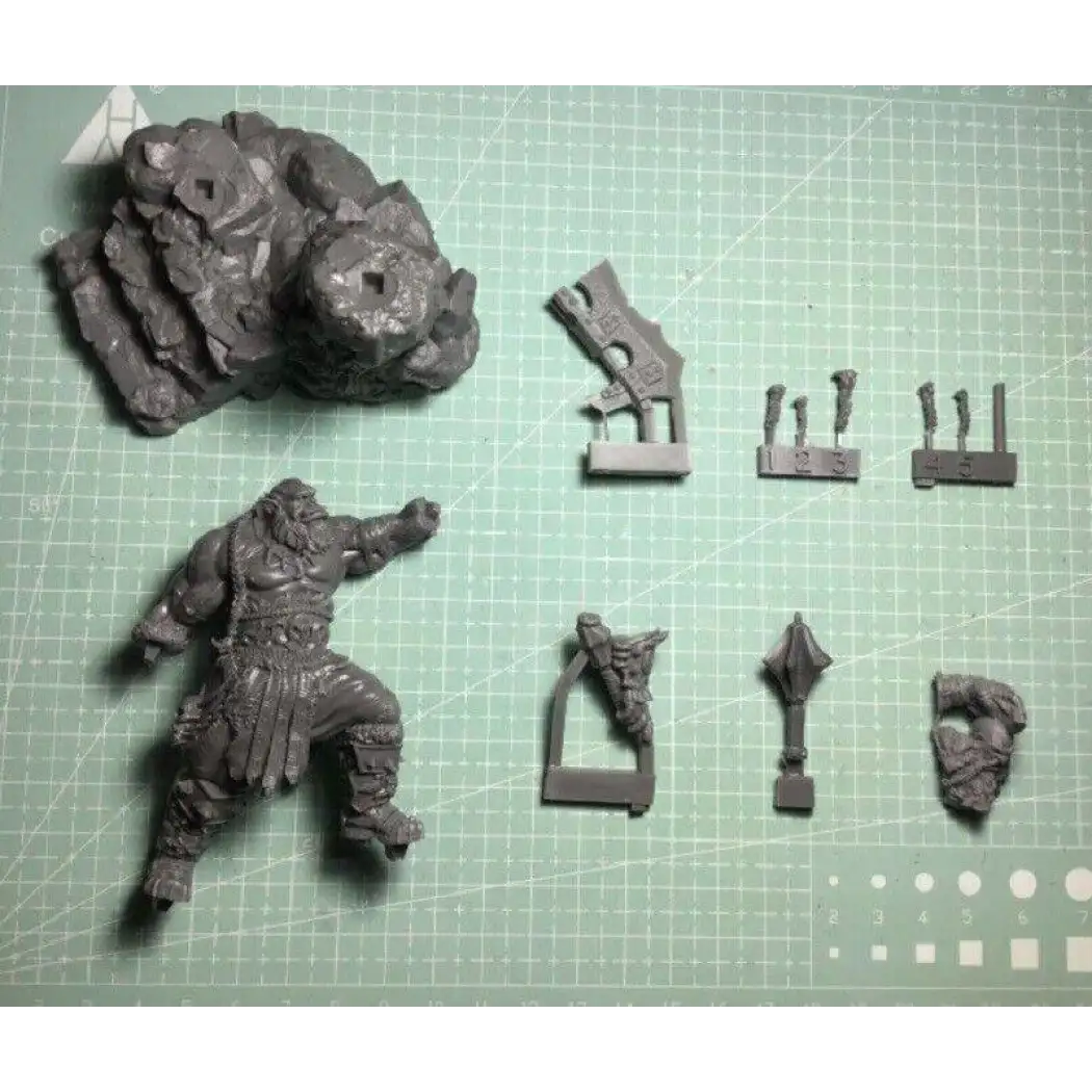 1/24 Resin Model Kit Orc Warrior and Dwarf Head Warcraft Unpainted - Model-Fan-Store