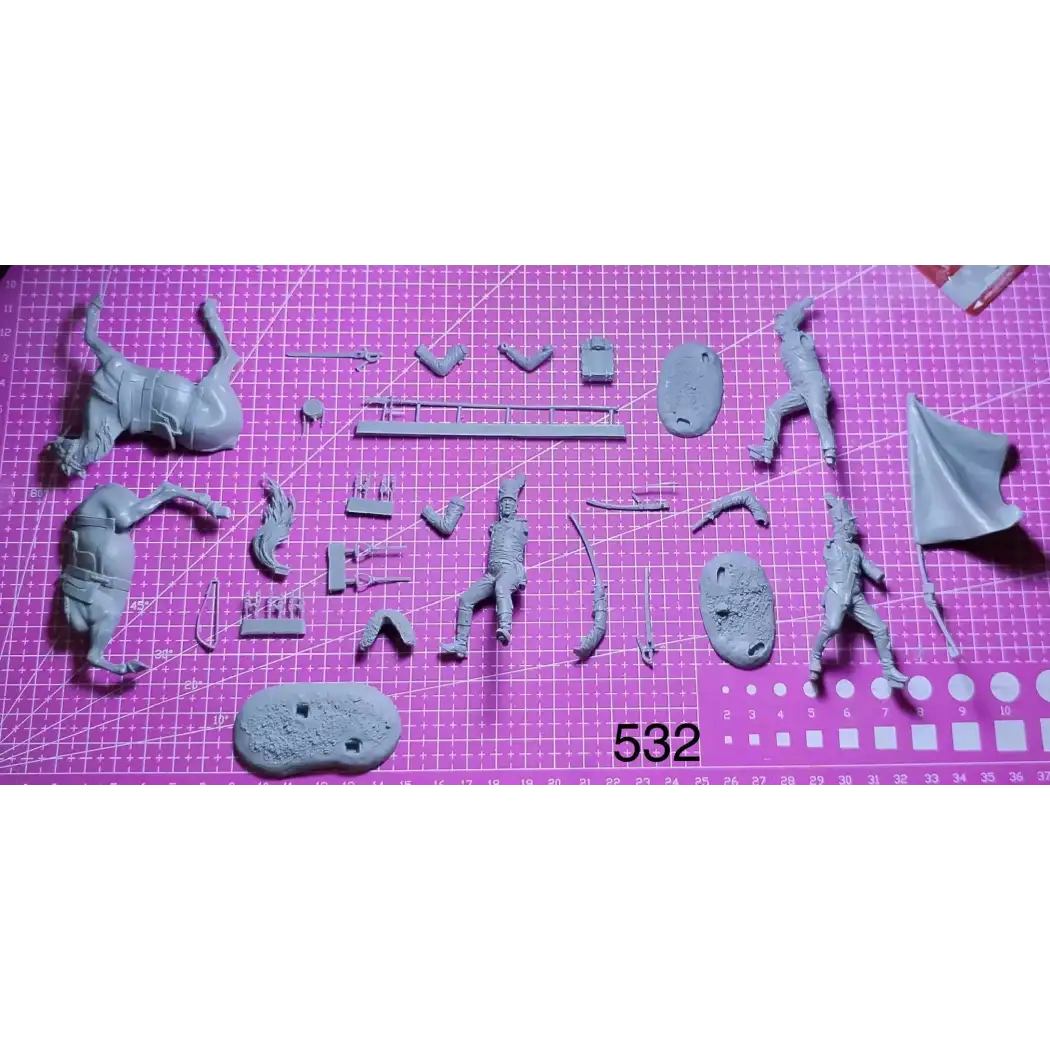 1/32 54mm Resin Model Kit Napoleonic Wars French Soldiers Unpainted - Model-Fan-Store