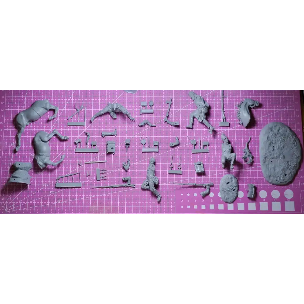 1/32 54mm Resin Model Kit Napoleonic Wars French Soldiers Unpainted - Model-Fan-Store