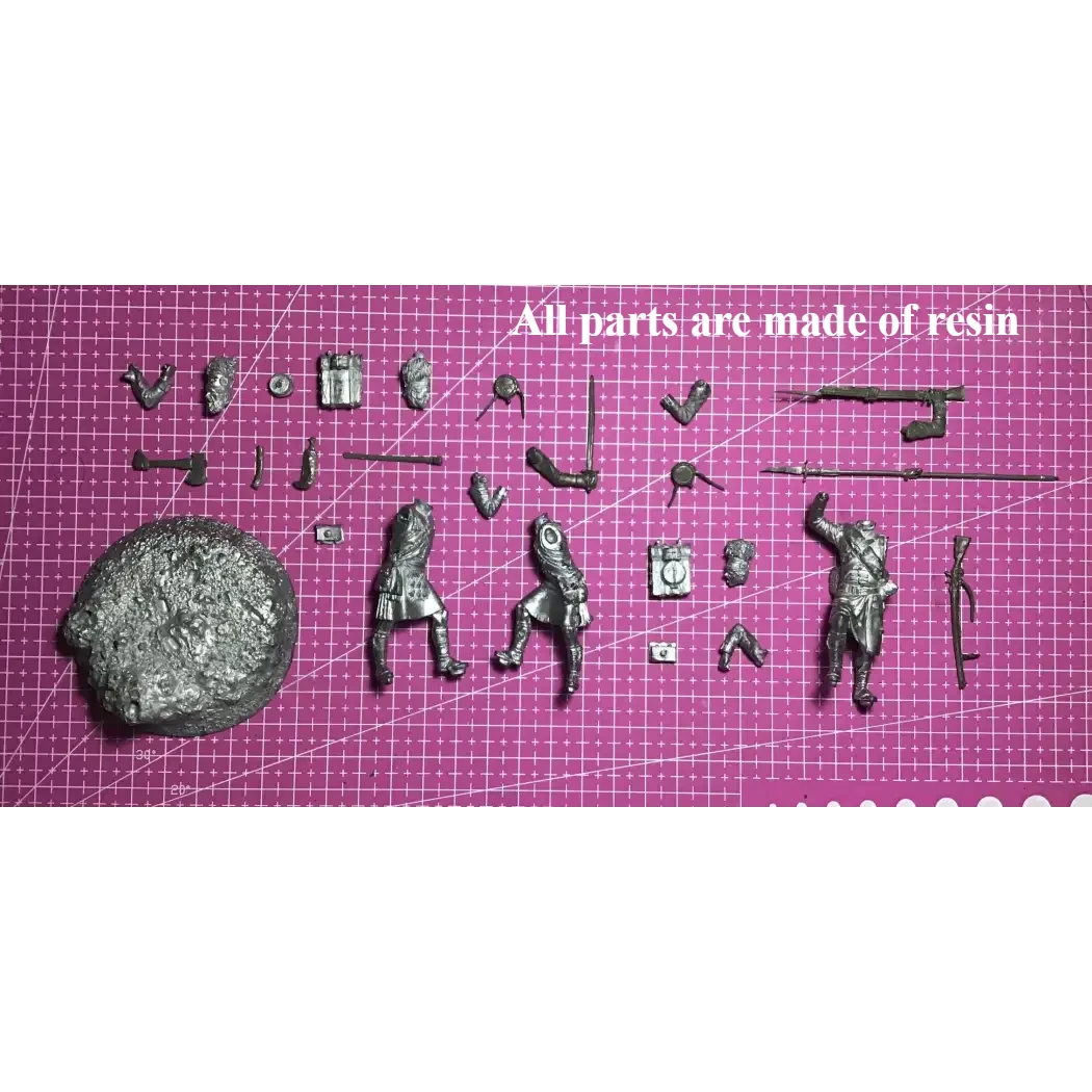 1/32 54mm Resin Model Kit Scottish Highlanders Unpainted