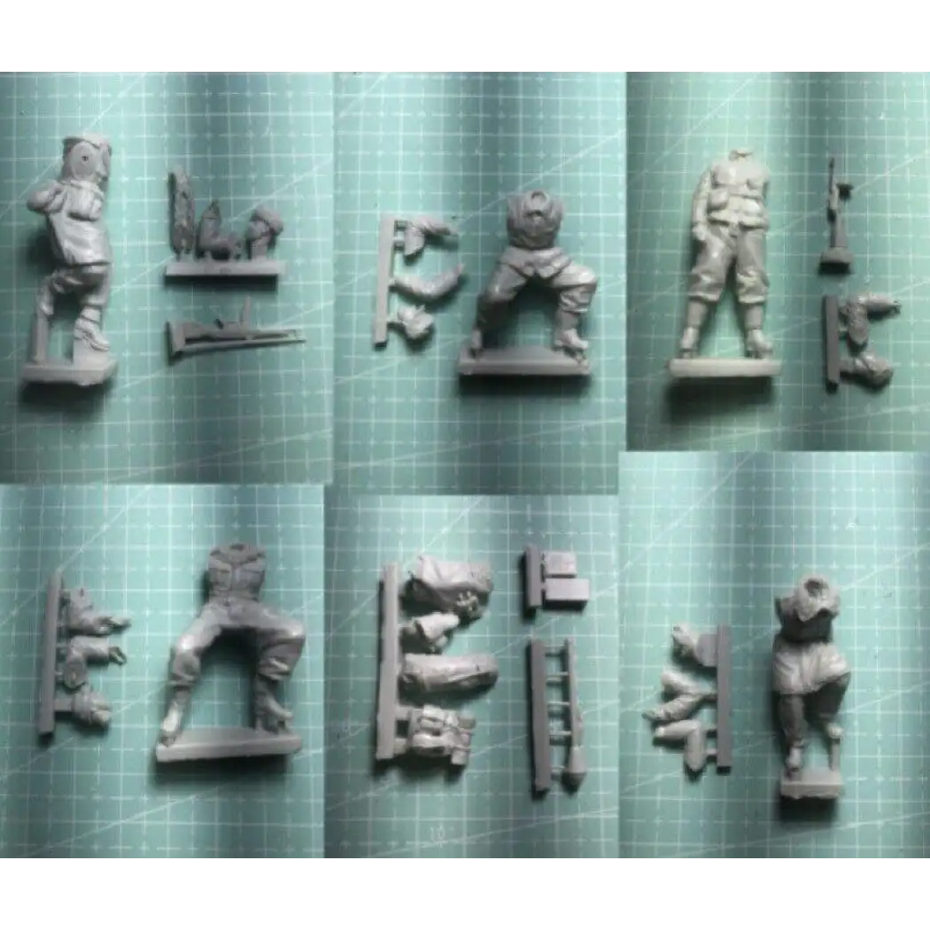 1/35 5pcs Resin Model Kit German Soldiers Infantry WW2 no moto Unpainted - Model-Fan-Store