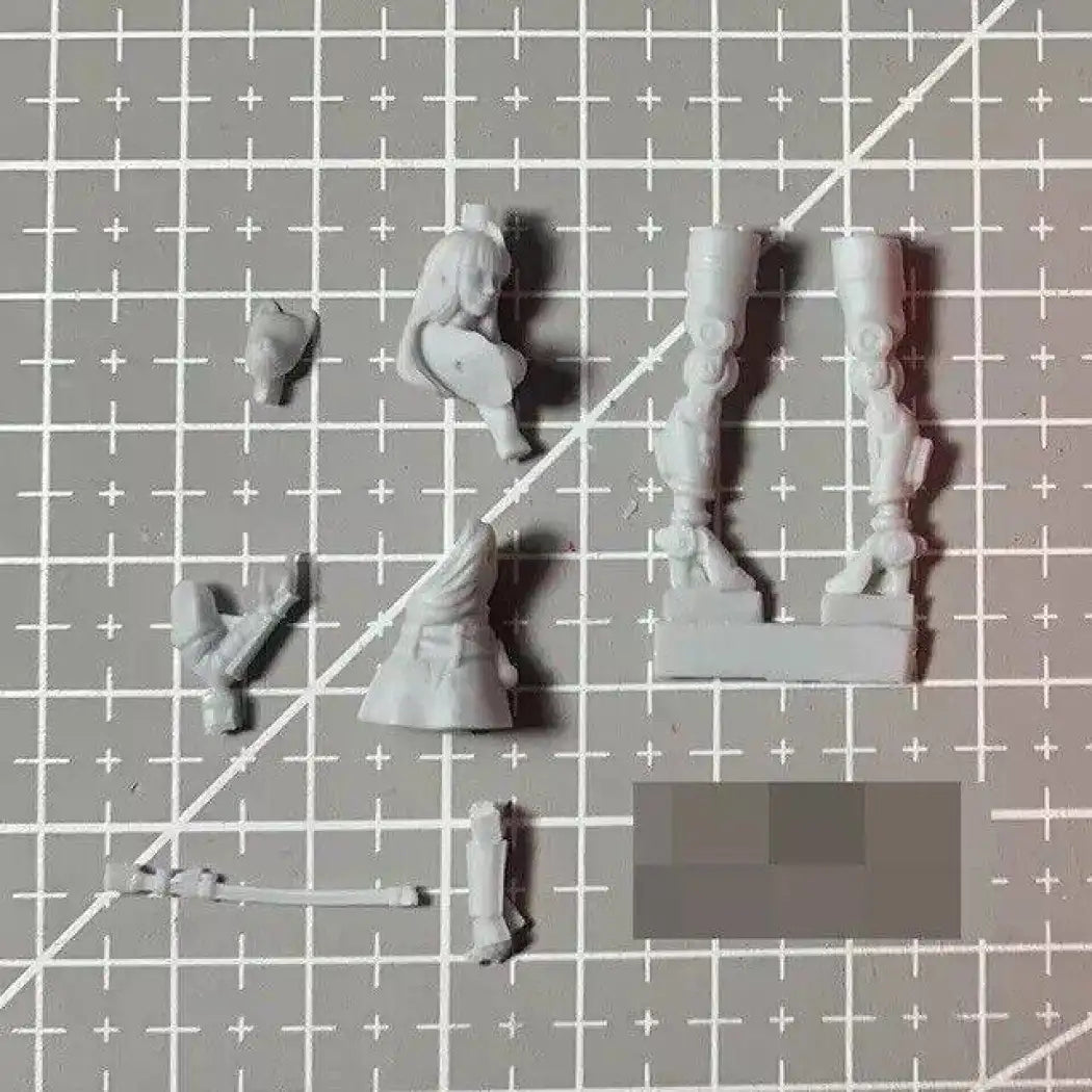1/35 Resin Cyberpunk Model Kit Asian Beautiful Girl Droid Samurai Unpainted B1 - Model-Fan-Store