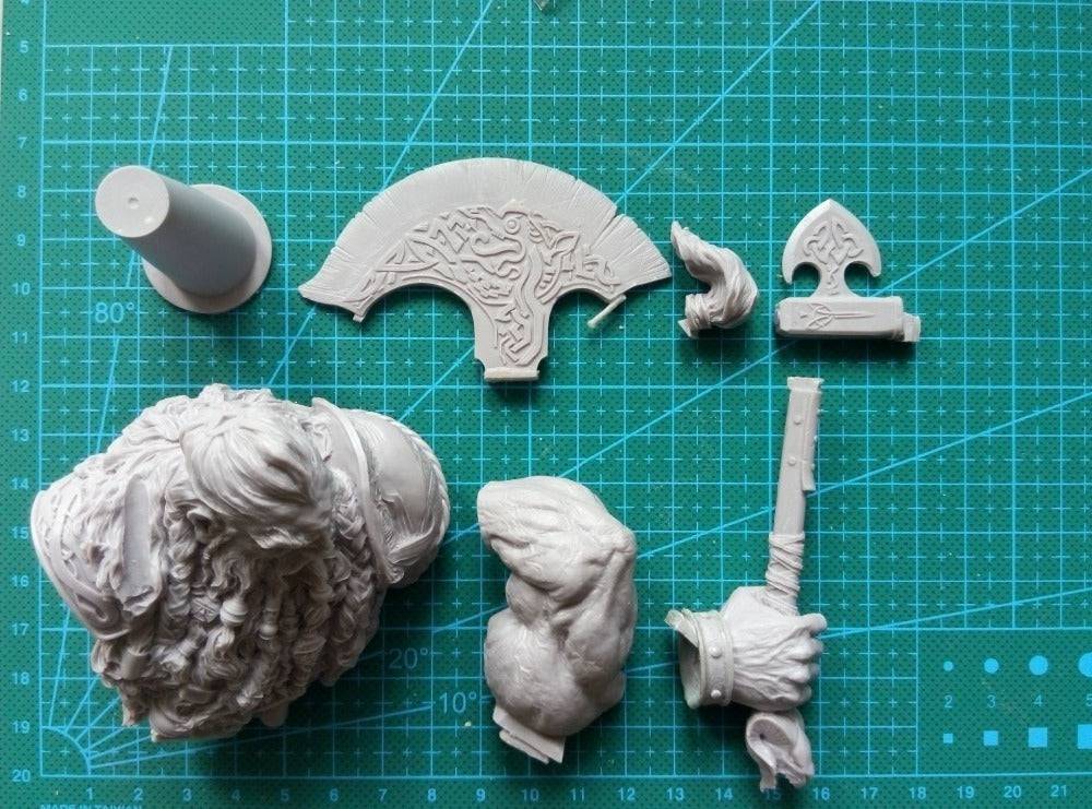 1/10 BUST Resin Model Kit Warrior Barbarian Dwarf Warcraft A-631 Unpainted - Model-Fan-Store