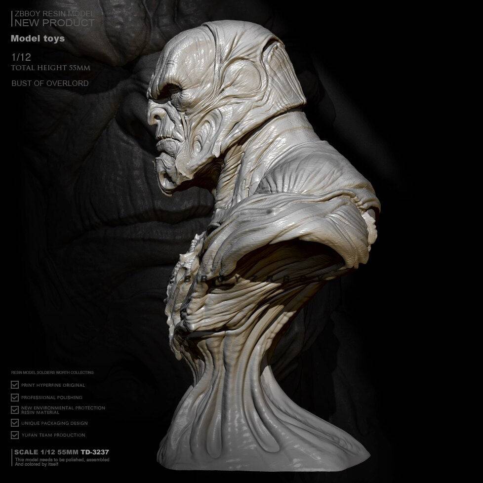 55mm BUST Resin Model Kit Warrior Monster Spaun Fantasy TD-3237 Unpainted - Model-Fan-Store