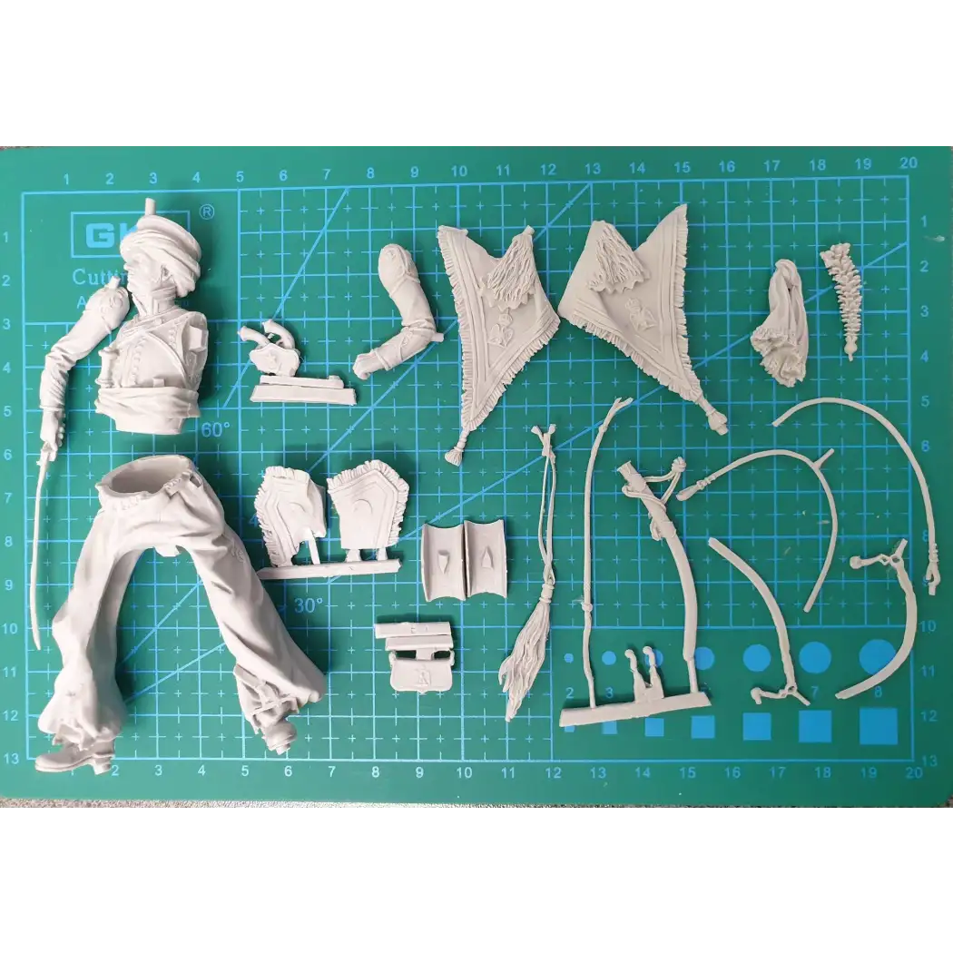 1/18 90mm Resin Model Kit Napoleonic Wars French Mameluke Horseman Rider A-1099 Unpainted - Model-Fan-Store