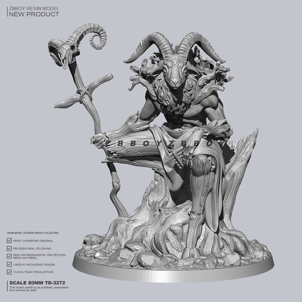 1/24 Resin Model Kit Sorcerer Khnum Ritual Creature Fantasy TD-3272 Unpainted - Model-Fan-Store