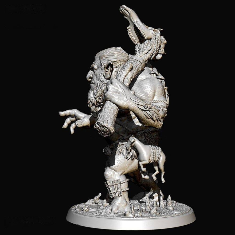 110mm Resin Model Kit Warrior Dwarf Fairy Tales TD-3521 Unpainted
