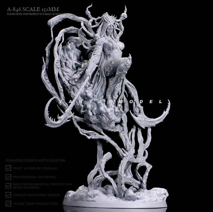 152mm Resin Model Kit Beautiful Girl Goddess Night Fantasy A-846 Unpainted - Model-Fan-Store