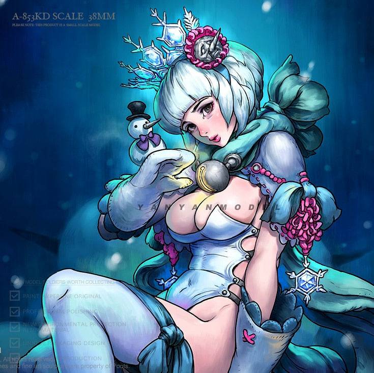 38mm Resin Model Kit Beautiful Girl Woman Fantasy A-853 Unpainted - Model-Fan-Store