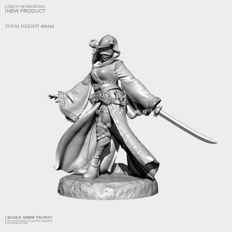 40mm Resin Model Kit Warrior Beautiful Girl Fantasy TD-3531 Unpainted - Model-Fan-Store