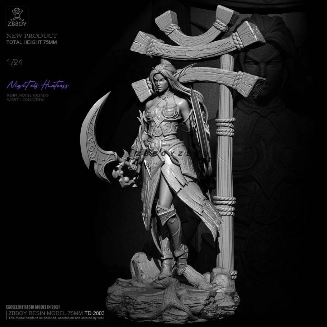 75mm Resin Model Kit Beautiful Girl Blood Elf WOW TD-2803 Unpainted - Model-Fan-Store