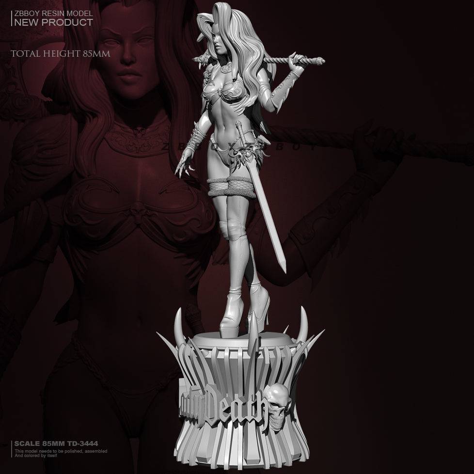 85mm Resin Model Kit Barbarian Beautiful Girl Fantasy TD-3444 Unpainted - Model-Fan-Store