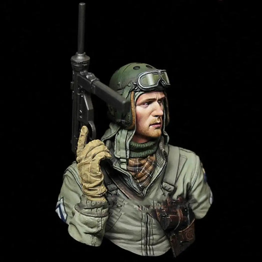 1/10 BUST Resin Model Kit US Army Soldier Tank Raider WW2 Unpainted - Model-Fan-Store