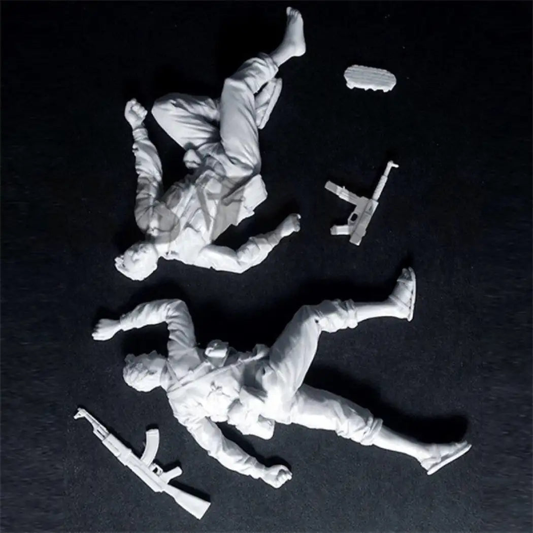 1/35 2pcs Resin Model Kit Vietnam War Vietnamese Soldiers Unpainted - Model-Fan-Store