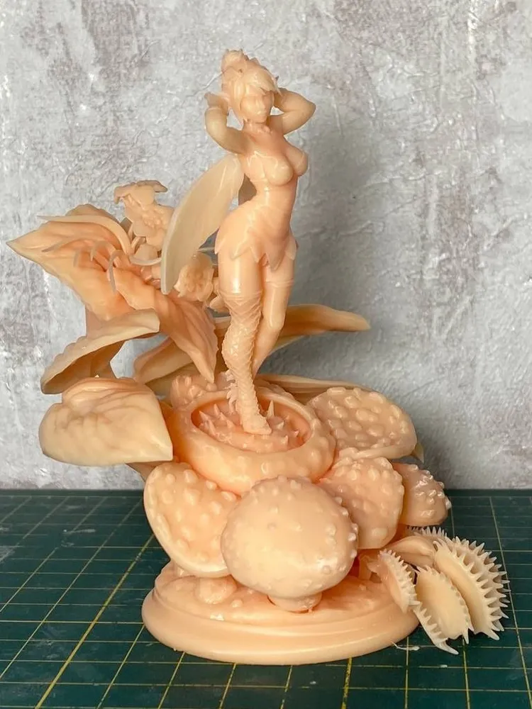 1/35 - 1/6 3D Print Model Kit Beautiful Girl Fairy Unpainted