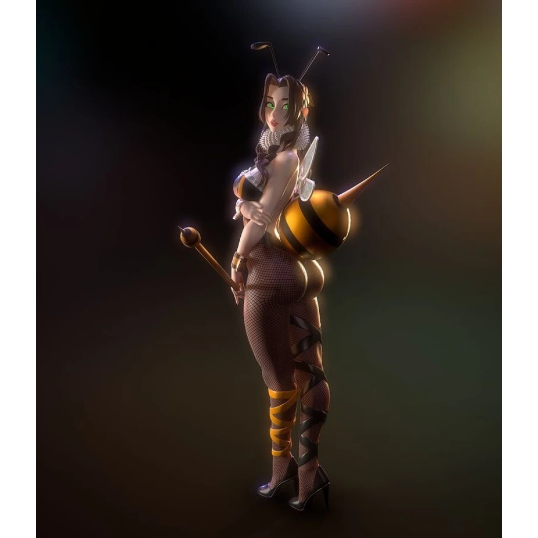 Digital STL Honeybee In Aerith