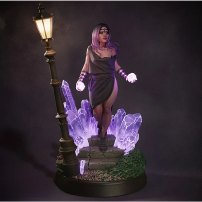 Digital STL Selene Beautiful Girl Mage