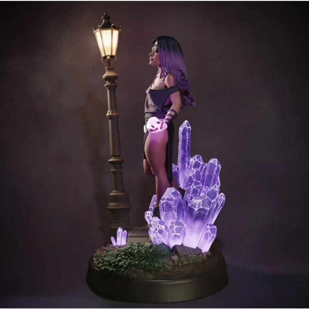 Digital STL Selene Beautiful Girl Mage