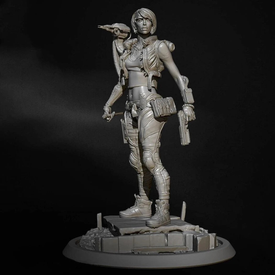 Digital STL Anna Cyberpunk Beautiful Girl TD-2609