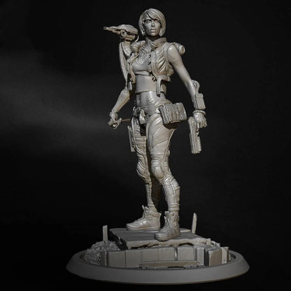 Digital STL Anna Cyberpunk Beautiful Girl TD-2609