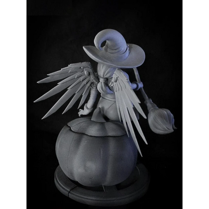 Digital STL Witch Mercy Beautiful Girl Woman