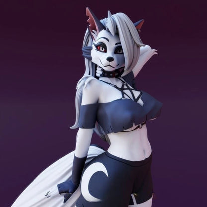 Digital STL Wolf Waifu