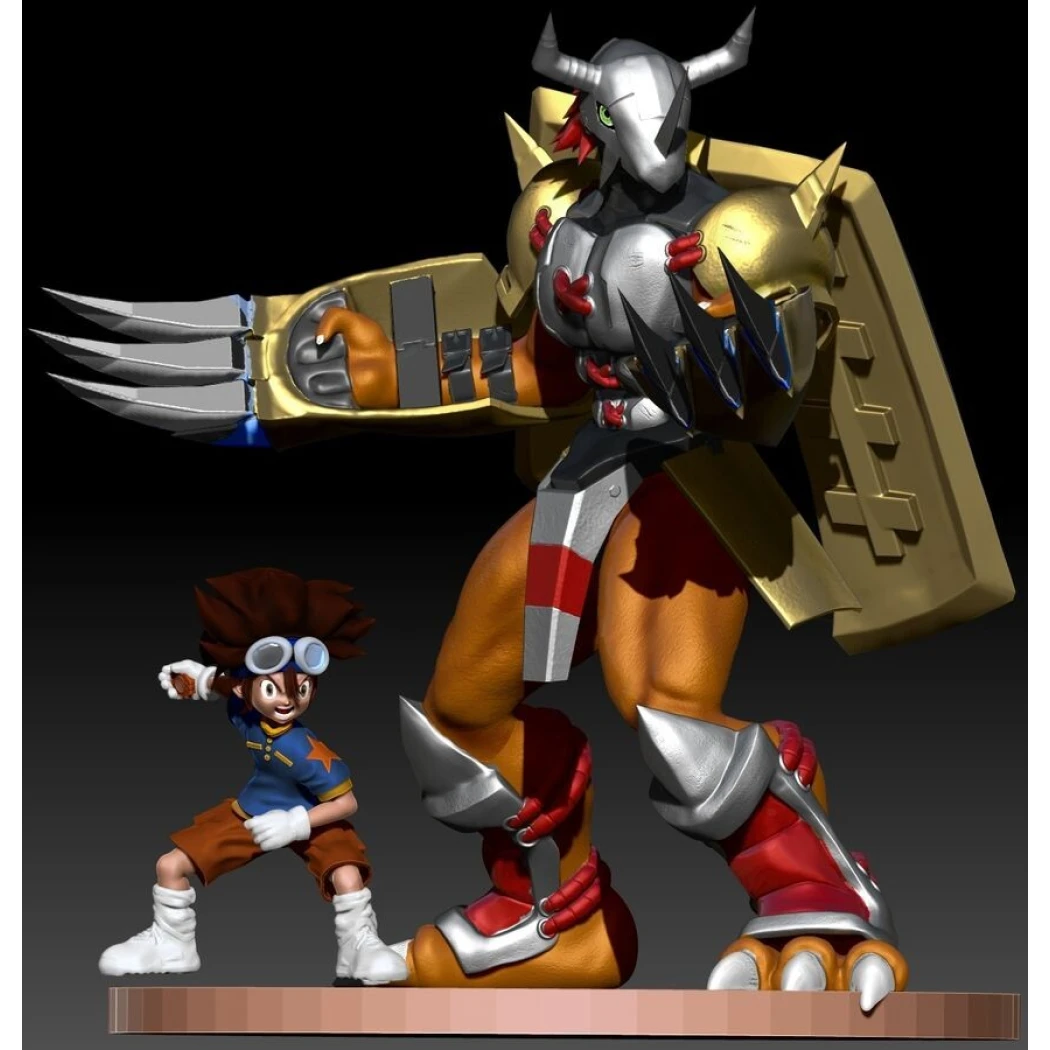 Digital STL Tai & Wargreymon