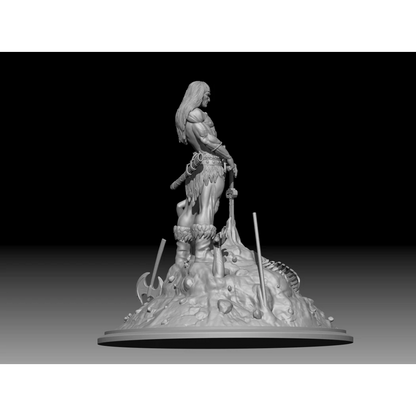 Digital STL Barbarian Conan & Nudes Beautiful Girl
