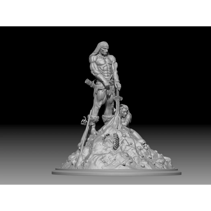 Digital STL Barbarian Conan & Nudes Beautiful Girl