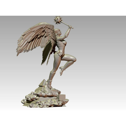 Digital STL Hawkgirl Beautiful Girl Angel