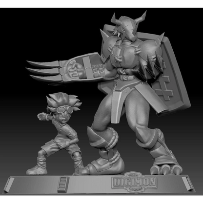 Digital STL Tai & Wargreymon