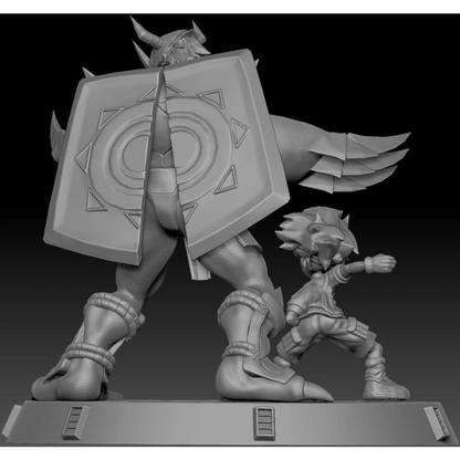 Digital STL Tai & Wargreymon