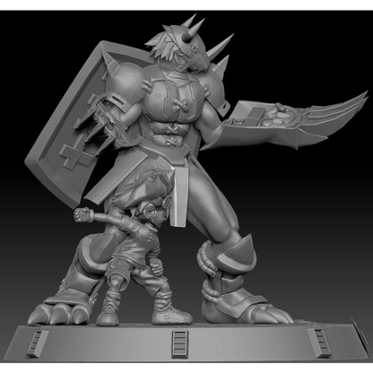 Digital STL Tai & Wargreymon