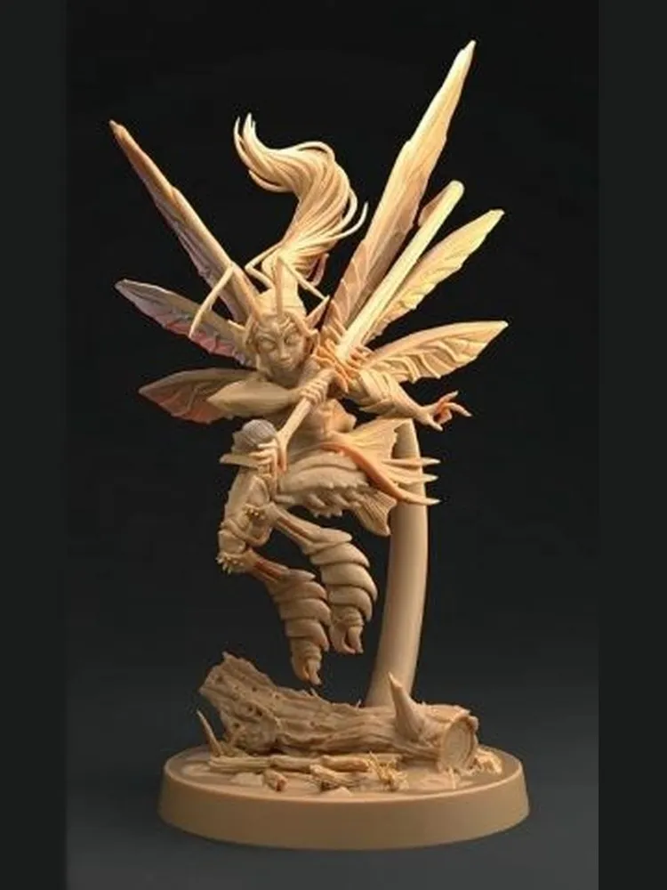 1/35 - 1/6 3D Print Model Kit Beautiful Girl Bee Unpainted