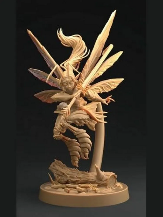 1/35 - 1/6 3D Print Model Kit Beautiful Girl Bee Unpainted