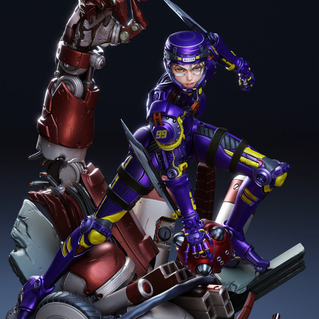 Digital STL Alita Gaming Battle Angel
