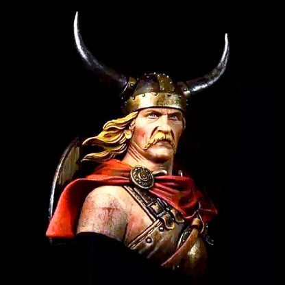 1/10 BUST Resin Model Kit Gallic Warrior Barbarian Viking Unpainted - Model-Fan-Store