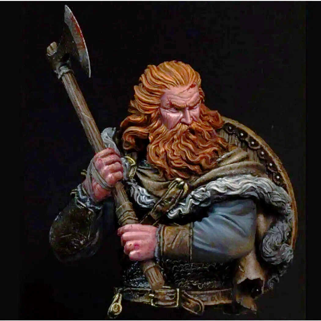 1/10 BUST Resin Model Kit German Barbarian Viking Warrior Unpainted - Model-Fan-Store