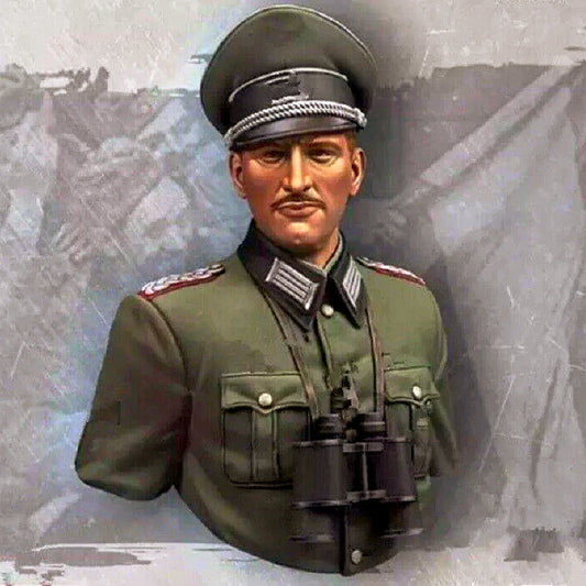 1/10 BUST Resin Model Kit German Officer Soldier WW2 Unpainted - Model-Fan-Store