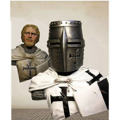 1/10 BUST Resin Model Kit Medieval Crusader Templar Knight Warrior Unpainted - Model-Fan-Store