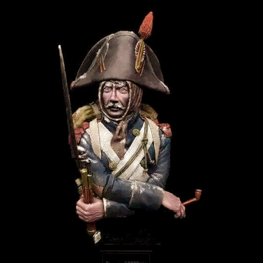 1/10 BUST Resin Model Kit Napoleonic Wars French Soldier Unpainted - Model-Fan-Store