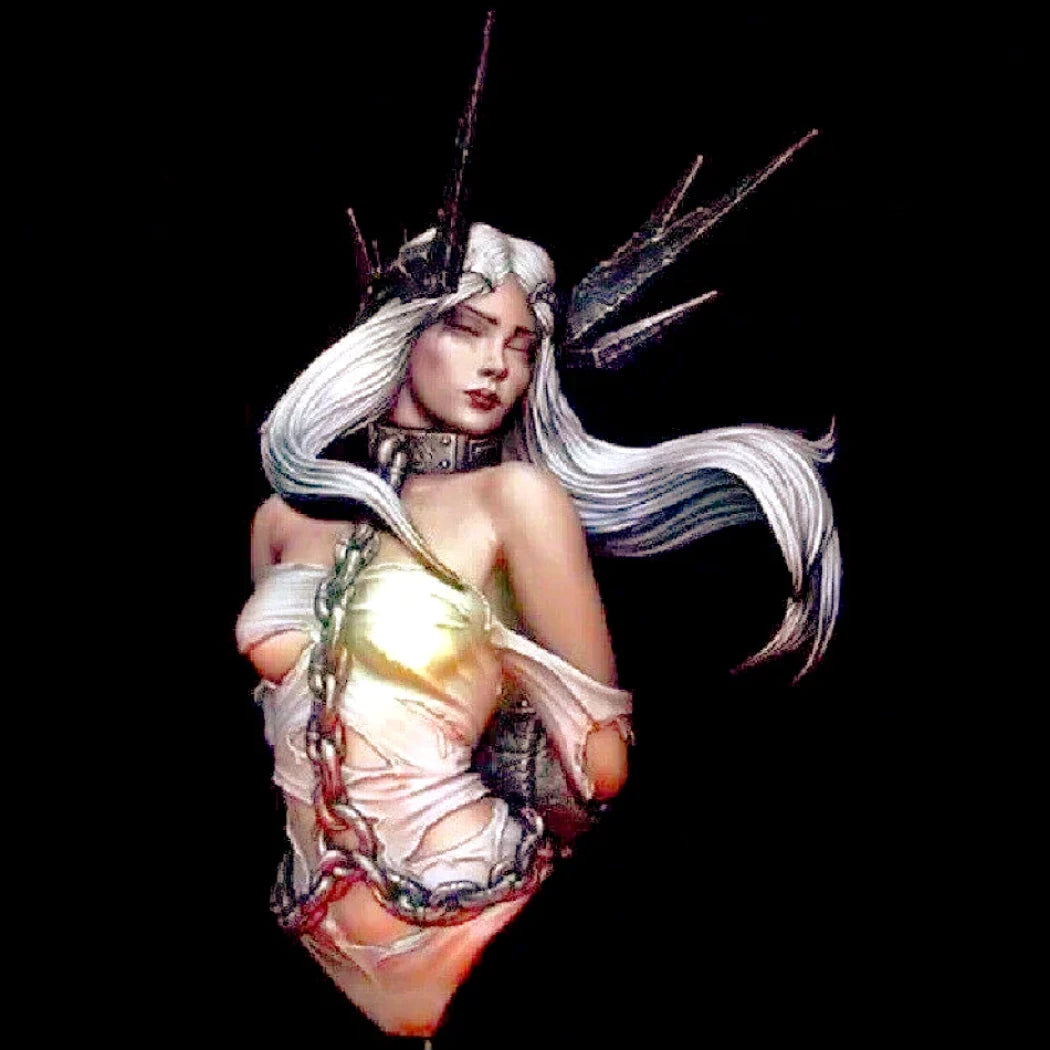 1/10 BUST Resin Model Kit Nudes Beautiful Girl Woman Captive Fallen Angel Unpainted - Model-Fan-Store