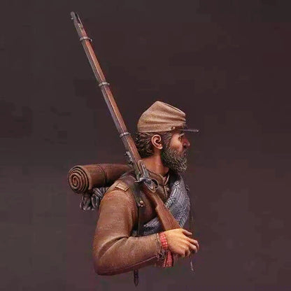 1/10 BUST Resin Model Kit Soldier Confederate US Civil War Unpainted - Model-Fan-Store