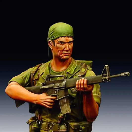 1/10 BUST Resin Model Kit US Sergeant Soldier Vietnam War Unpainted - Model-Fan-Store